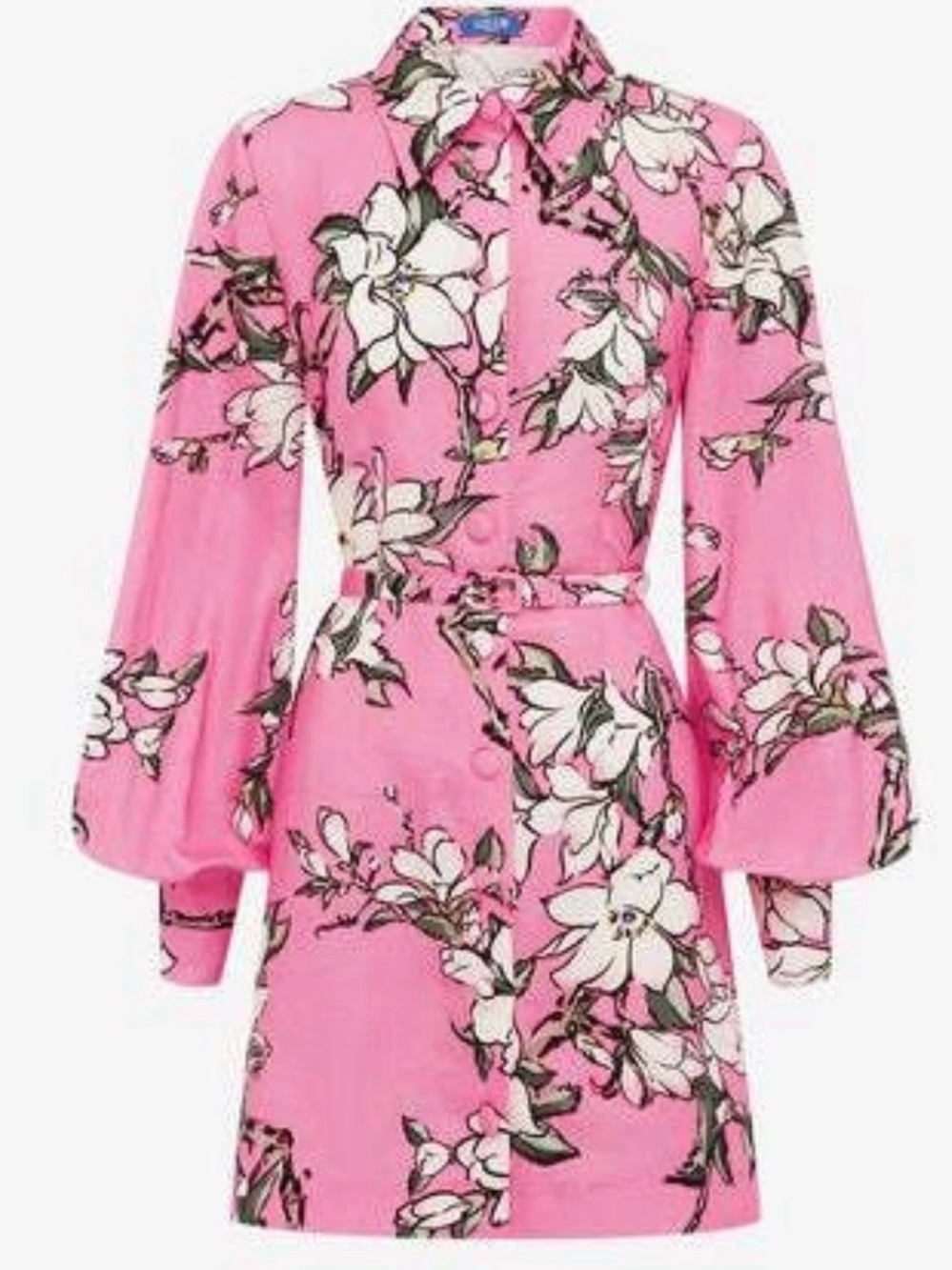 LEO LIN LUMINOUS LINEN DRESS IN PINK WORN ONCE ANR DRY CLEANED